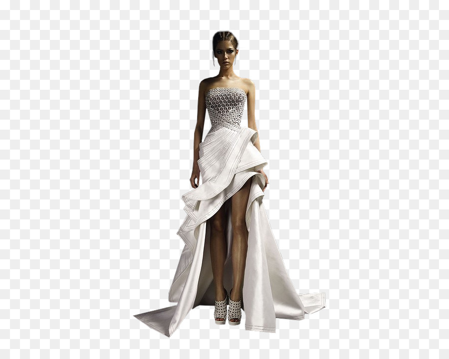 Robe De Mariée，Modèle De Mode PNG