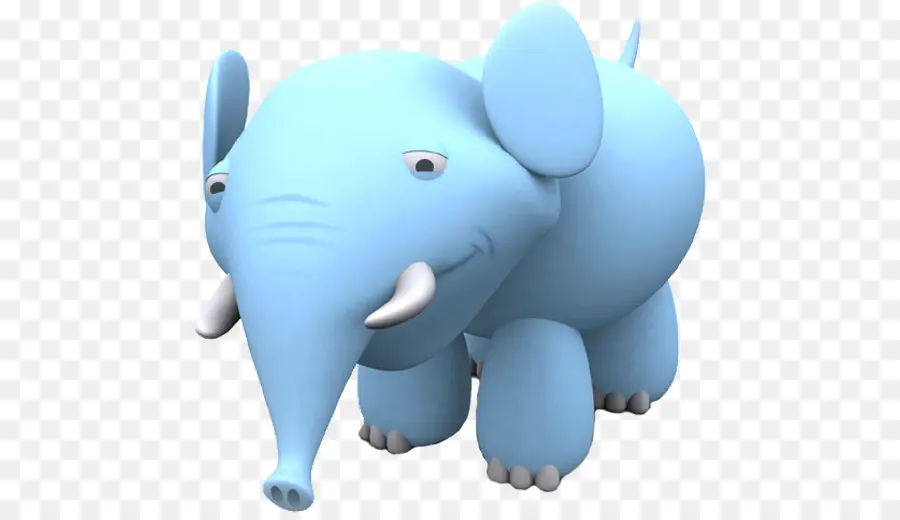 Éléphant Bleu，Dessin Animé PNG