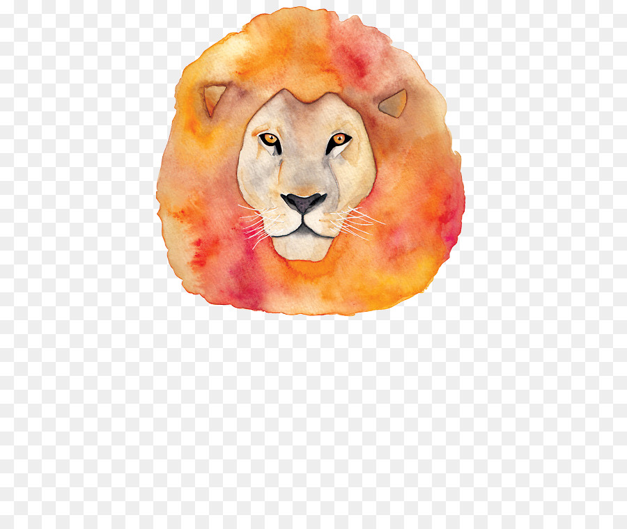 Illustration De Lion，Animal PNG