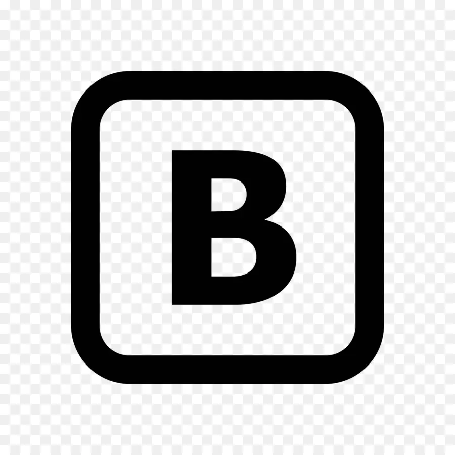 Lettre B，Noir PNG