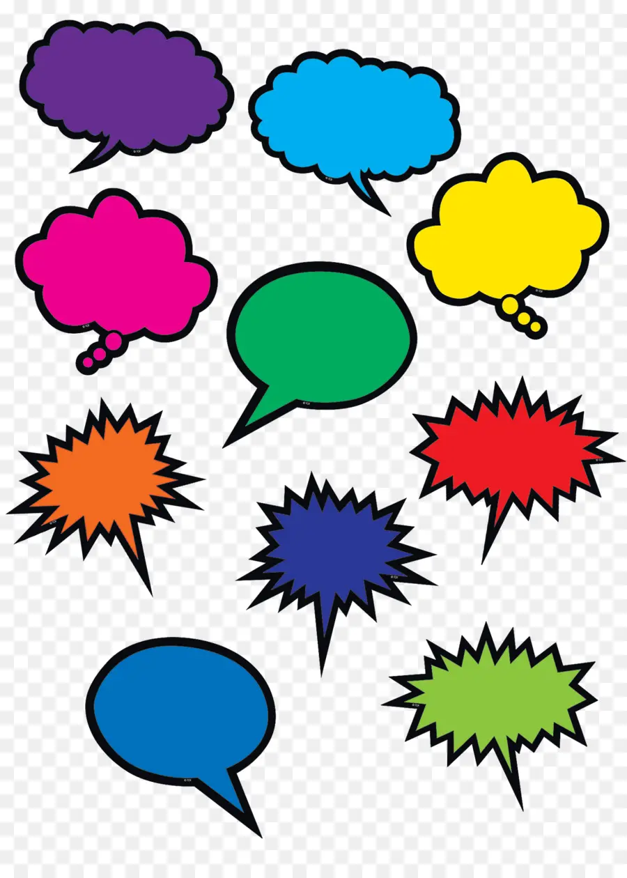 Bulles Colorées，Communication PNG