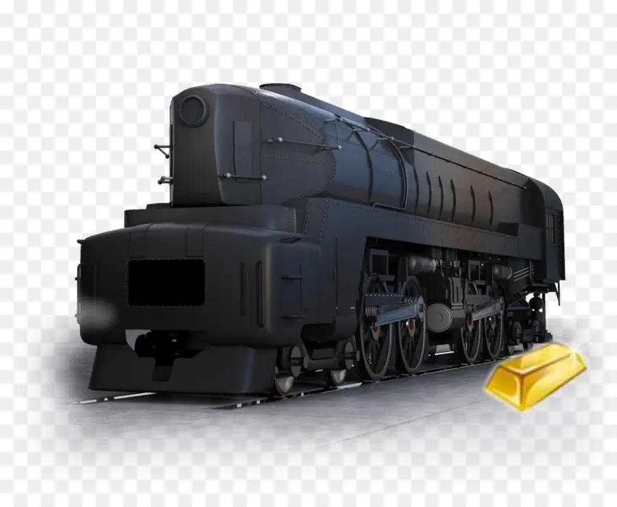 Locomotive à Vapeur，Noir PNG