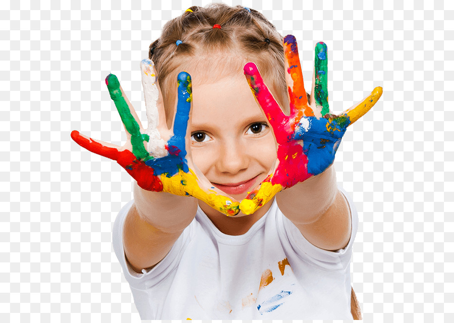 Enfant Aux Mains Peintes，Peinture PNG