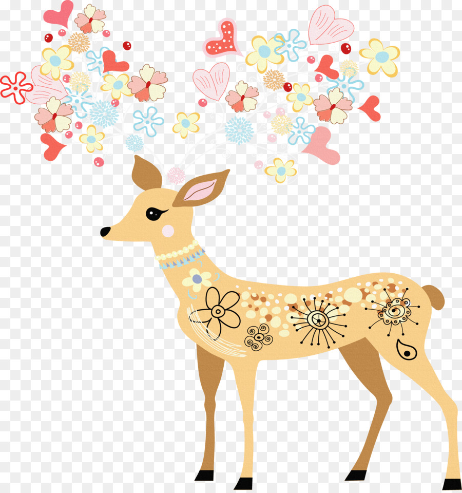 Cerf Décoratif，Cerf PNG