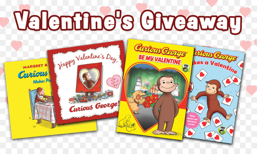 Joyeuse Saint Valentin Curious George，Curious George Fait Une Valentine PNG