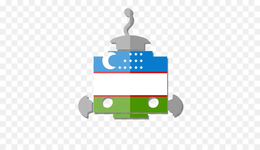 Drapeau De L'ouzbékistan，Robot PNG