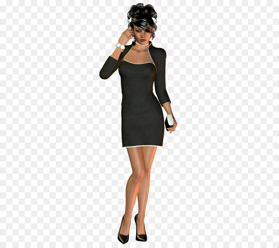 Petite Robe Noire，L épaule PNG