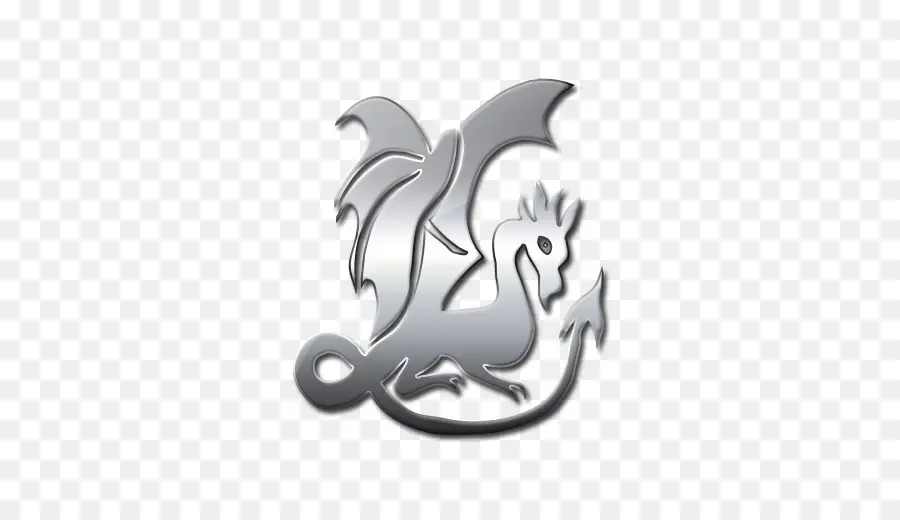 Emblème Du Dragon，Métallique PNG