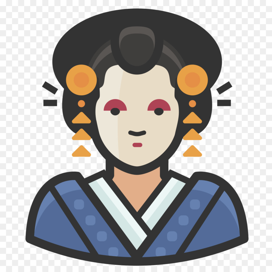 Icône Geisha，Japonais PNG