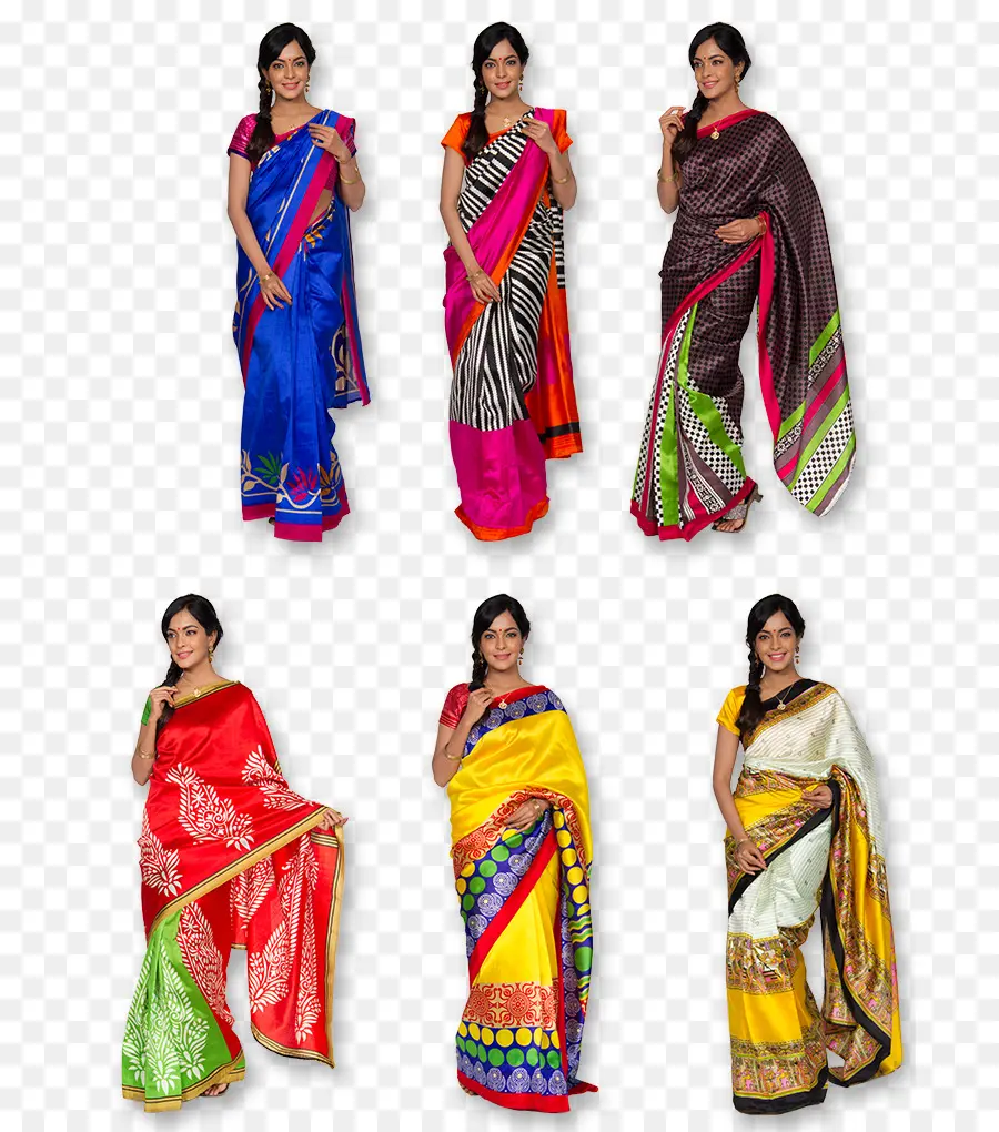 Les Femmes En Saris，Traditionnel PNG