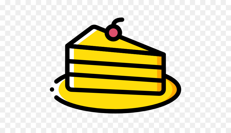 Tranche De Gâteau Jaune，Dessert PNG