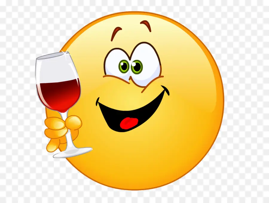 Smiley Avec Du Vin，émoticône PNG