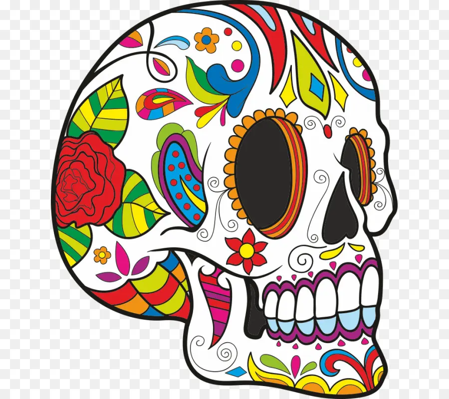 Crâne，Des Livres De Coloriage Pour Les Enfants âgés De 912 Belle Crânes En Sucre Qui Font De Vous Détendre Dia De Los Muertos PNG