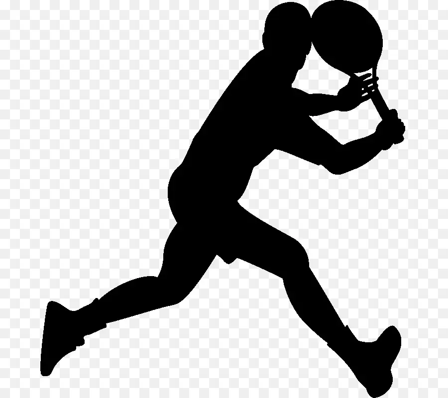 Silhouette De Joueur De Tennis，Tennis PNG