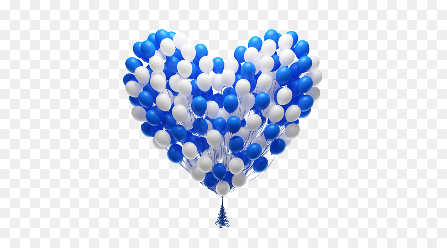 Ballons Bleus Et Blancs，Faire La Fête PNG