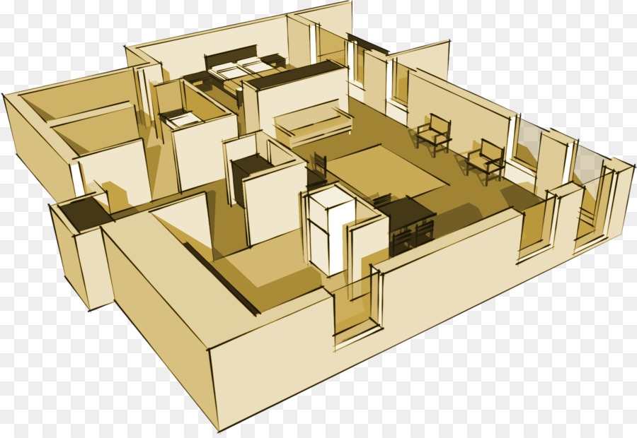 L Architecture，Plan D étage PNG