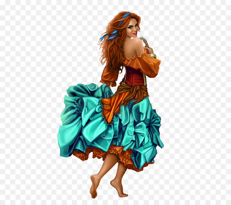 Femme Dansante，Costume PNG