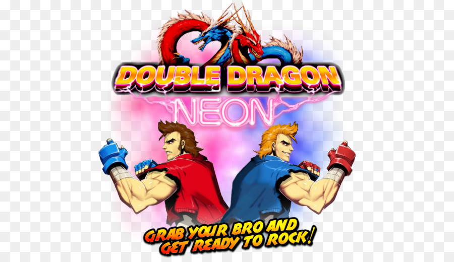 Néon Double Dragon，Lutte PNG