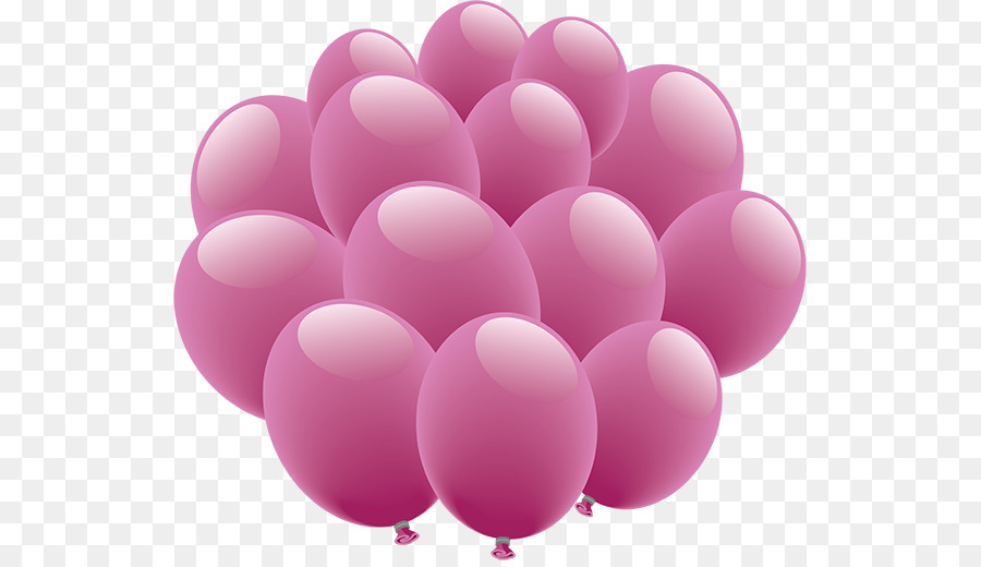 Ballons Roses，Faire La Fête PNG