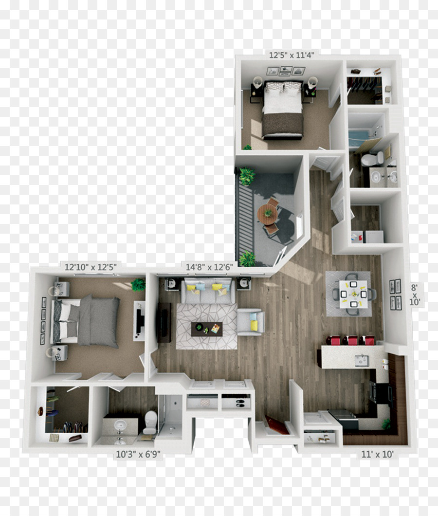 Disposition De L'appartement，Plan D'étage PNG