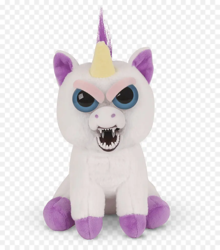 Peluche Licorne En Colère，Animal En Peluche PNG