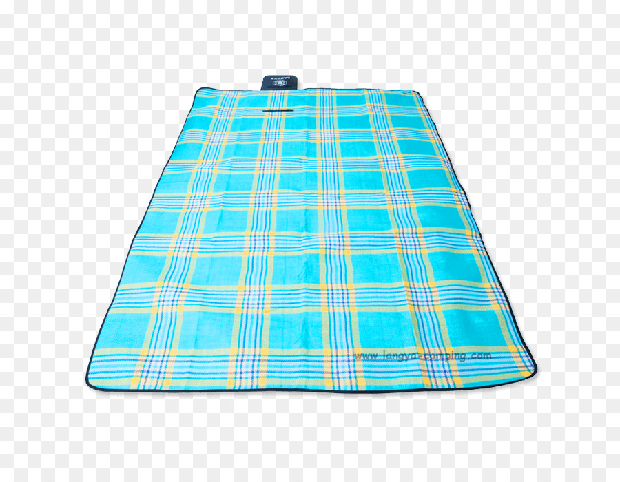 Couverture à Carreaux Bleue，Plaid PNG