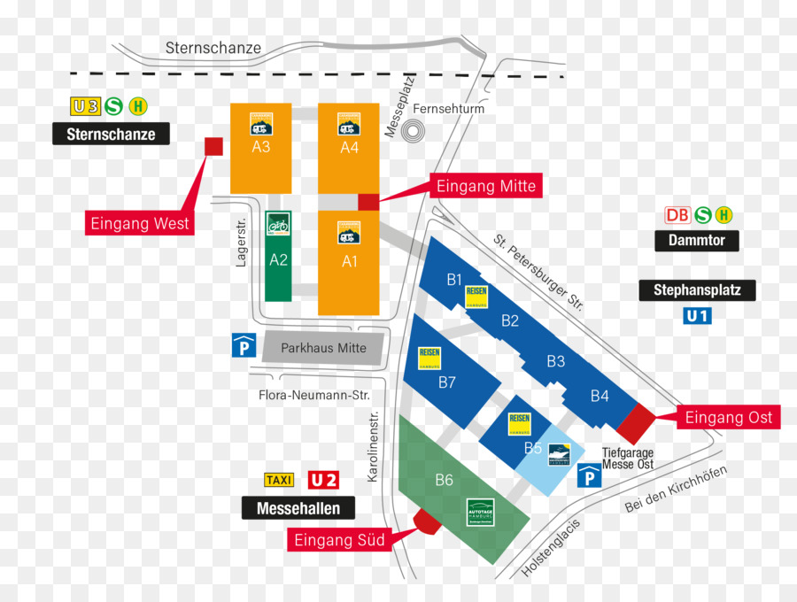 Parc Des Expositions De Hambourg Et De Congrès，Plan Du Parc Des Expositions PNG