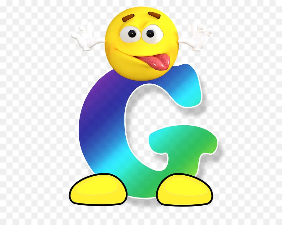 Lettre G Avec Emoji，émoticône PNG