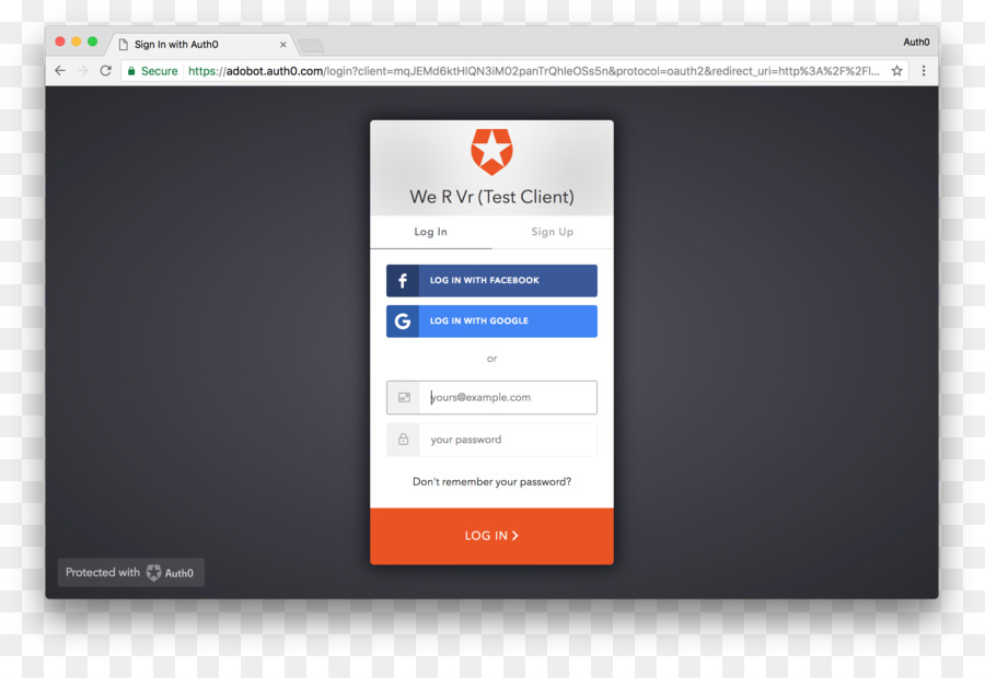 Écran De Connexion，Auth0 PNG