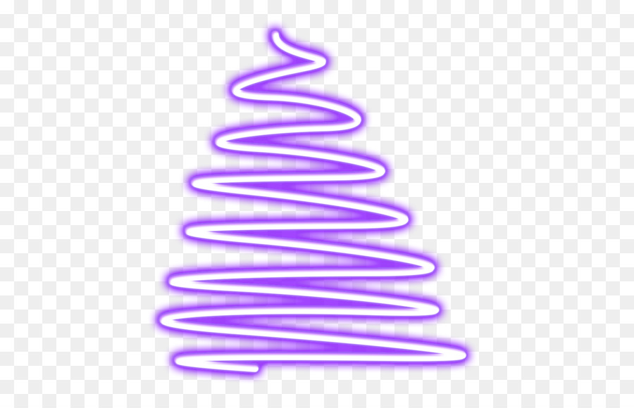 Sapin De Noël Au Néon，Noël PNG