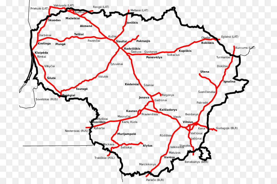 Le Transport Ferroviaire，Chemins De Fer Lituaniens PNG
