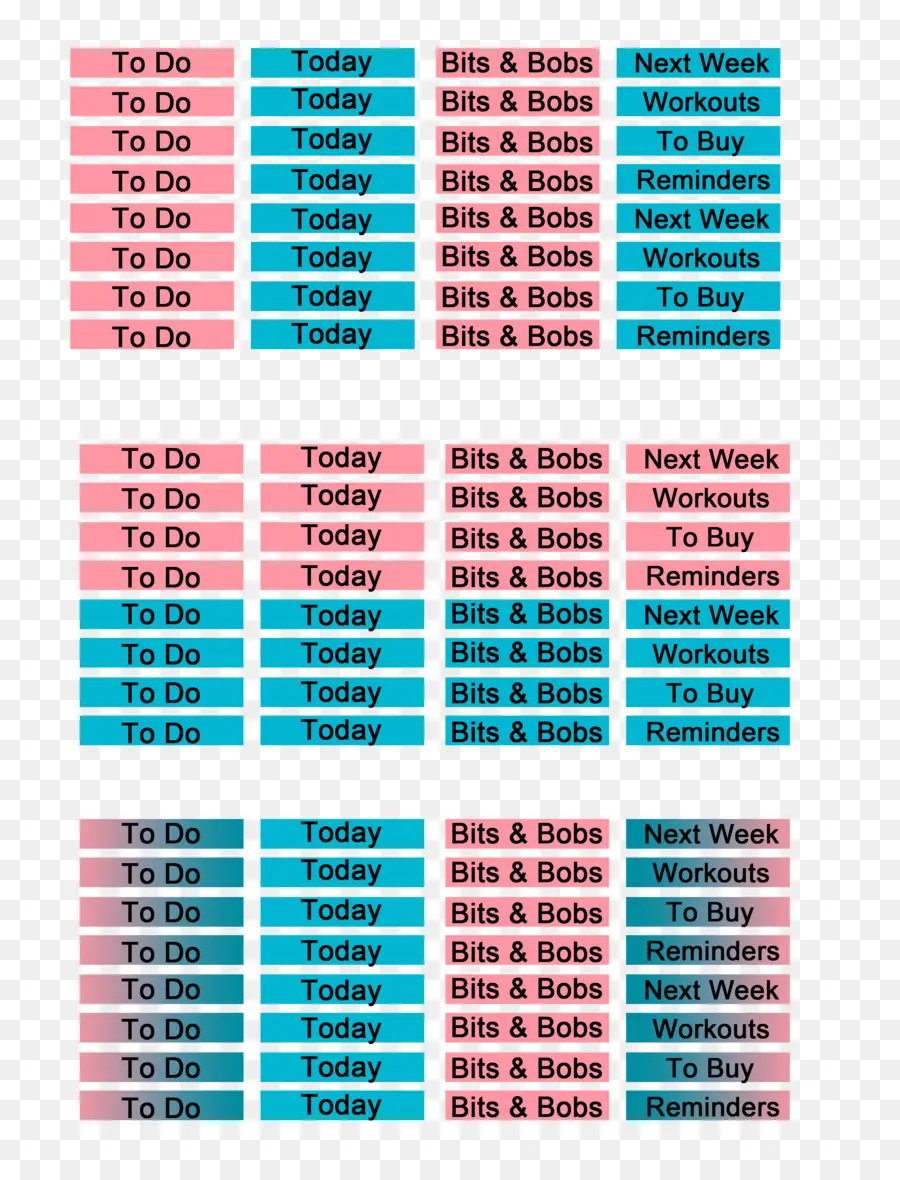 étiquettes De Planificateur，Organisation PNG