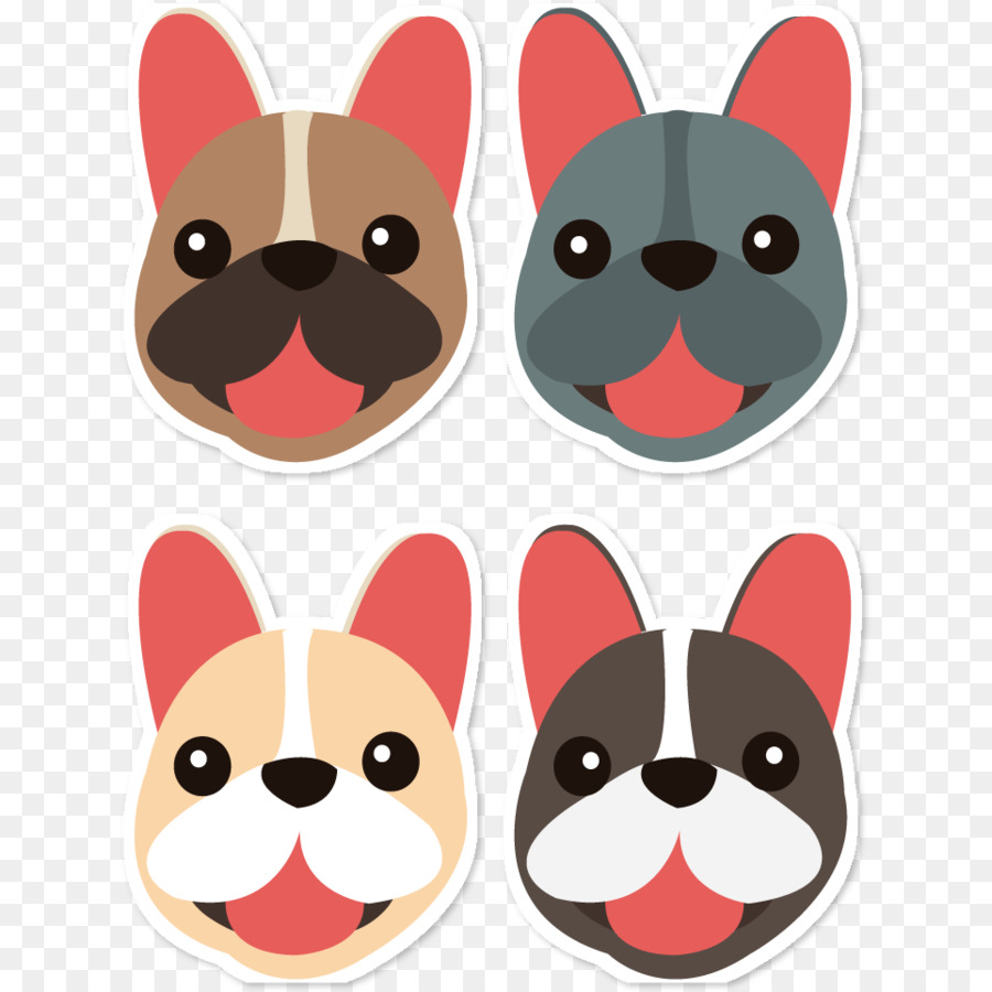 Visages De Chiens，Dessin Animé PNG