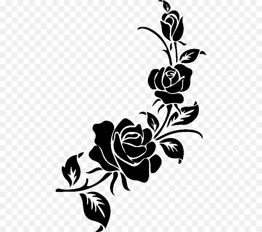 Design Floral，Silhouette PNG