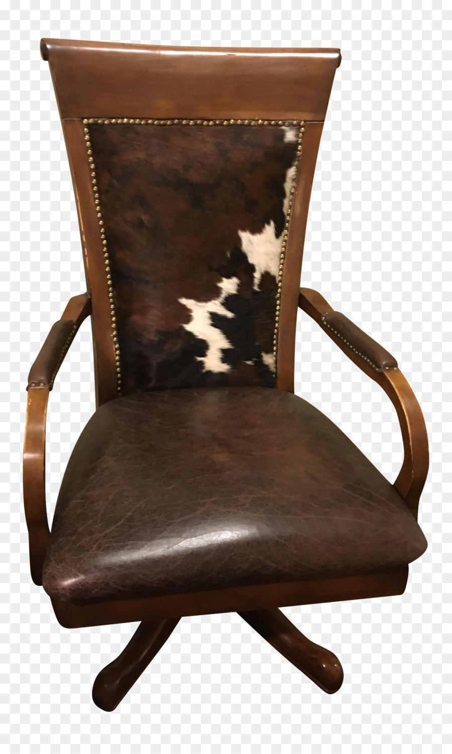 Fauteuil Beige，Bras En Bois PNG