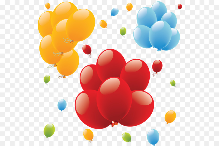 Ballons Colorés，Faire La Fête PNG