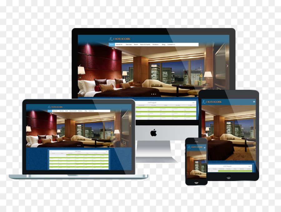 Moteur De Réservation Sur Internet，Conception Web Réactive PNG