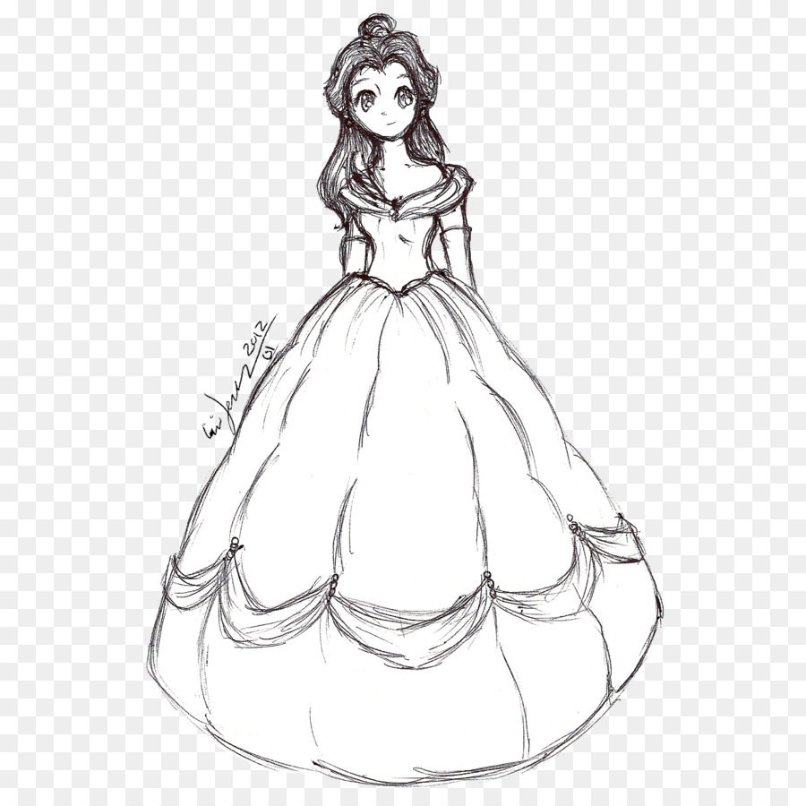 Croquis De Princesse，Robe PNG