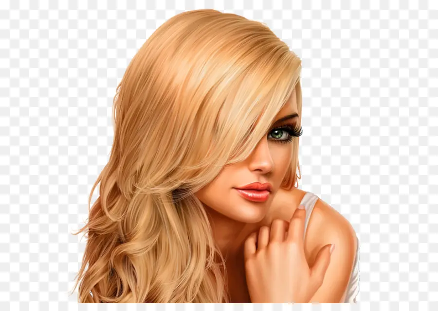 Femme Blonde，Bijoux PNG