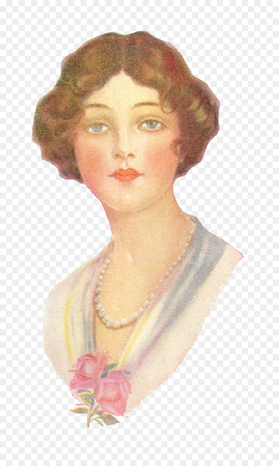 Femme Vintage，Portrait PNG