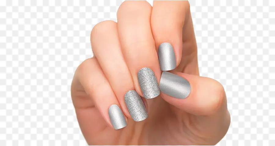 Vernis à Ongles Doré，Main PNG