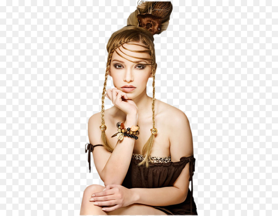 Femme Aux Cheveux Tressés，Mode PNG