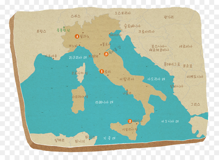 Carte，Italie PNG