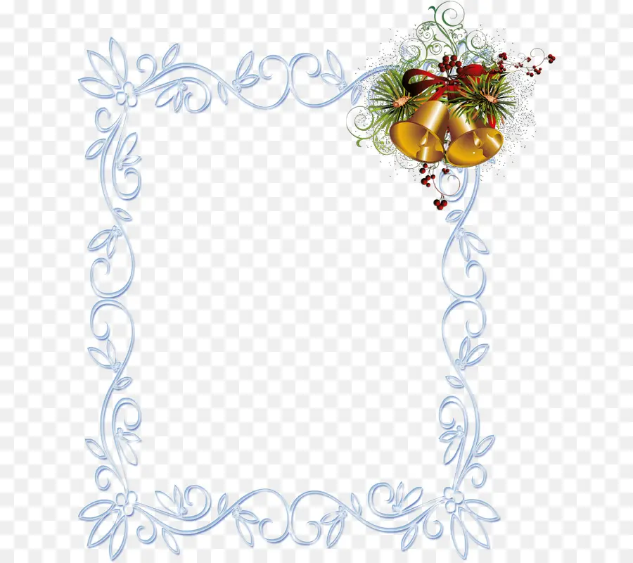 Cadre Décoratif，Cloches PNG