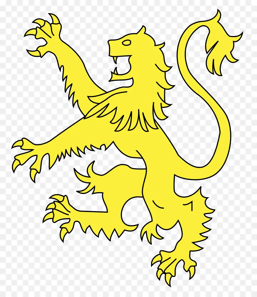 Lion Jaune，Héraldique PNG