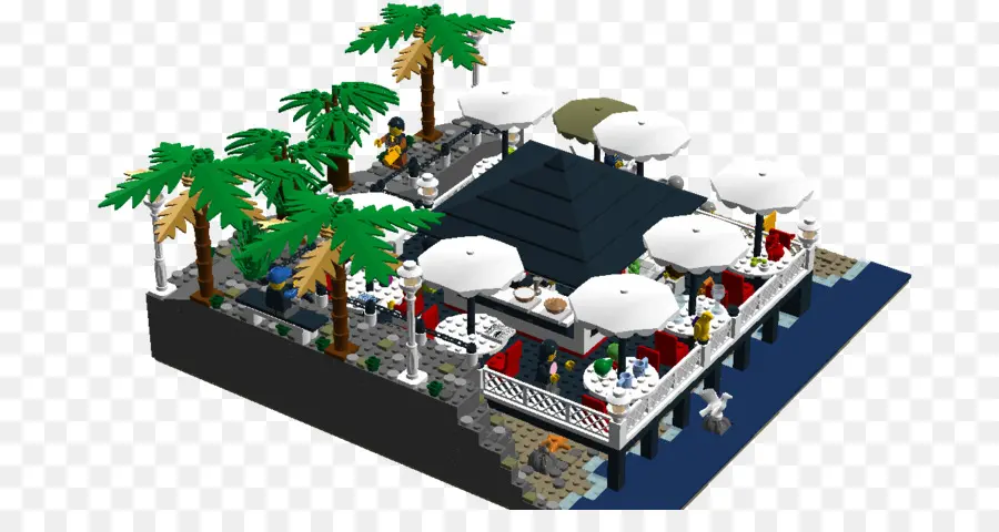 Lego Beach Resort，Palmiers PNG