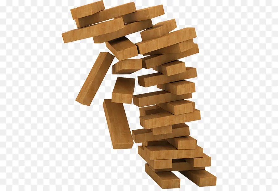 Chute De Blocs，Bois PNG