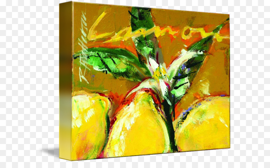 L Ananas，Peinture Acrylique PNG