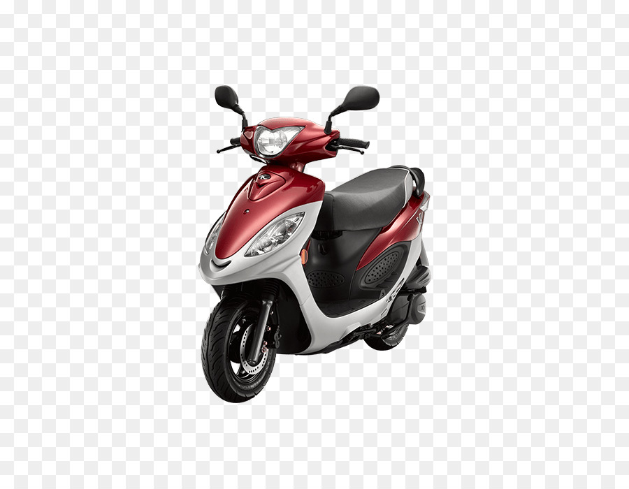 Moto Rouge Et Noire，Scooter PNG