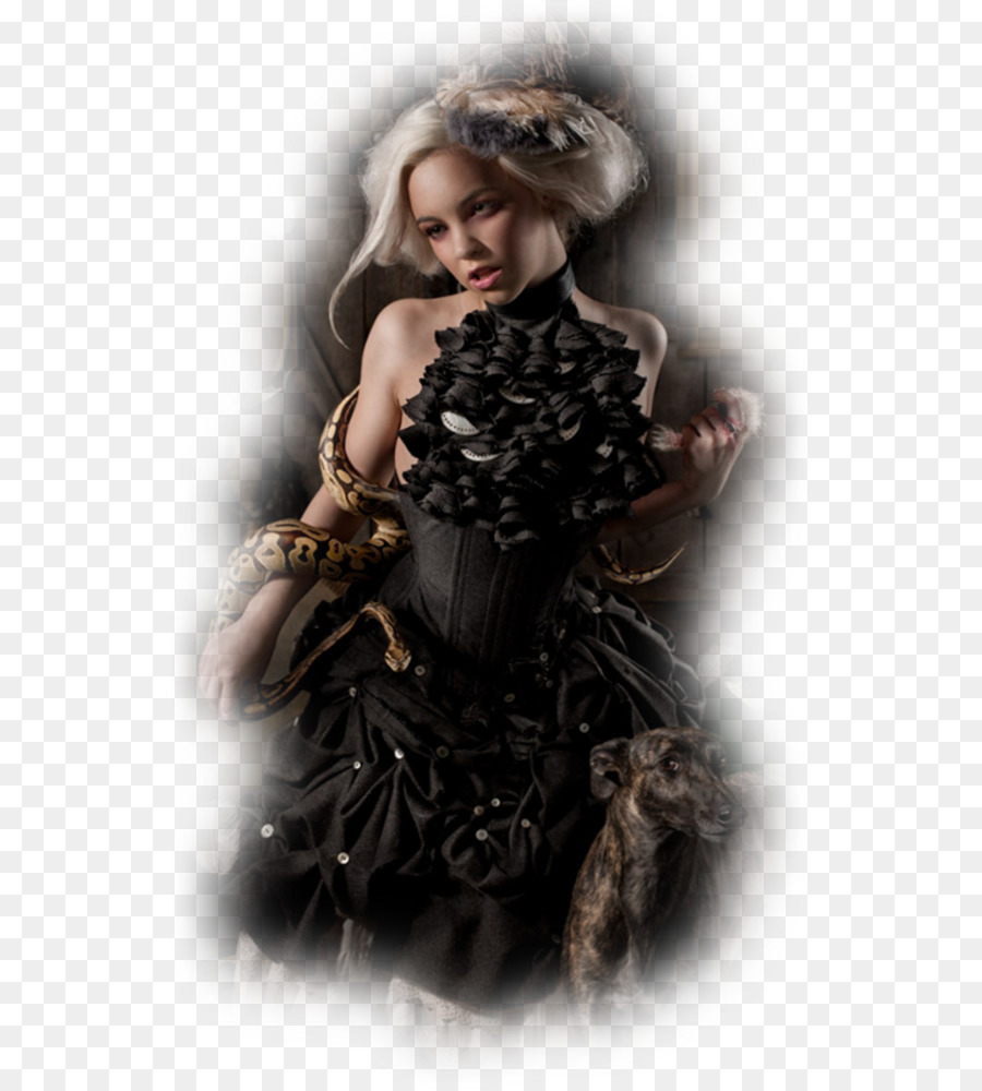 Femme，Robe Noire PNG